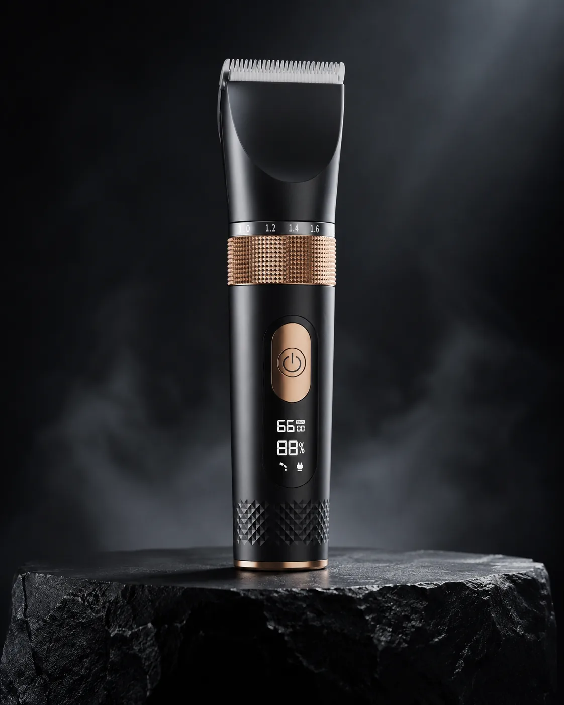 PETIMAO YP-7272 product portrait on a dark stone pedestal